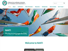 Tablet Screenshot of naati.com.au